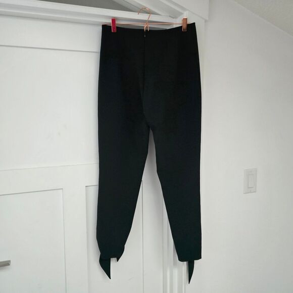 Carmen March High Waisted Skinny Tie Pant in Black - Picture 7 of 13